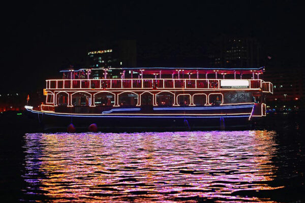 Dubai Harbour Dhow Cruise in Blue Water